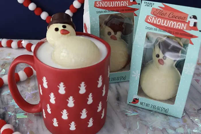 Trader Joe's Hot Cocoa Snowman in Mug