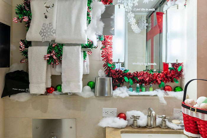 bathroom at the winter wonderland suite