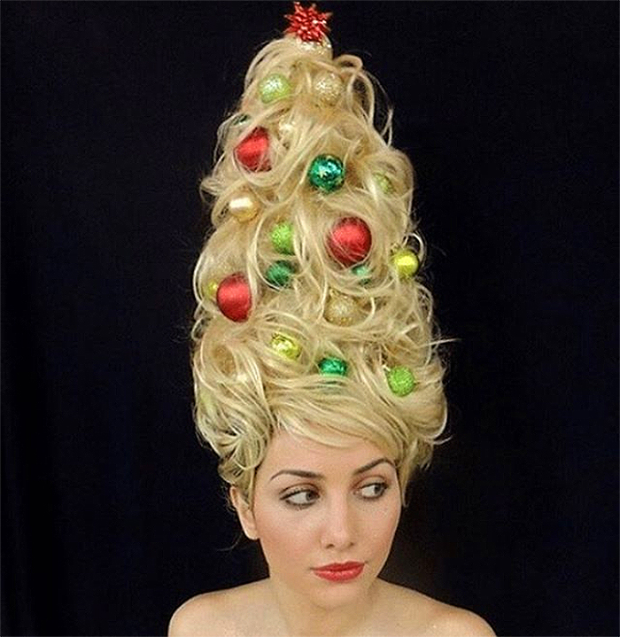christmas tree hairstyle