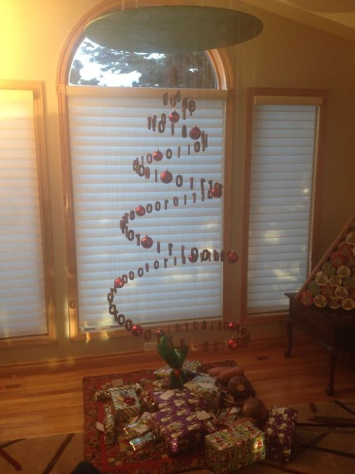 creative christmas tree ideas binary