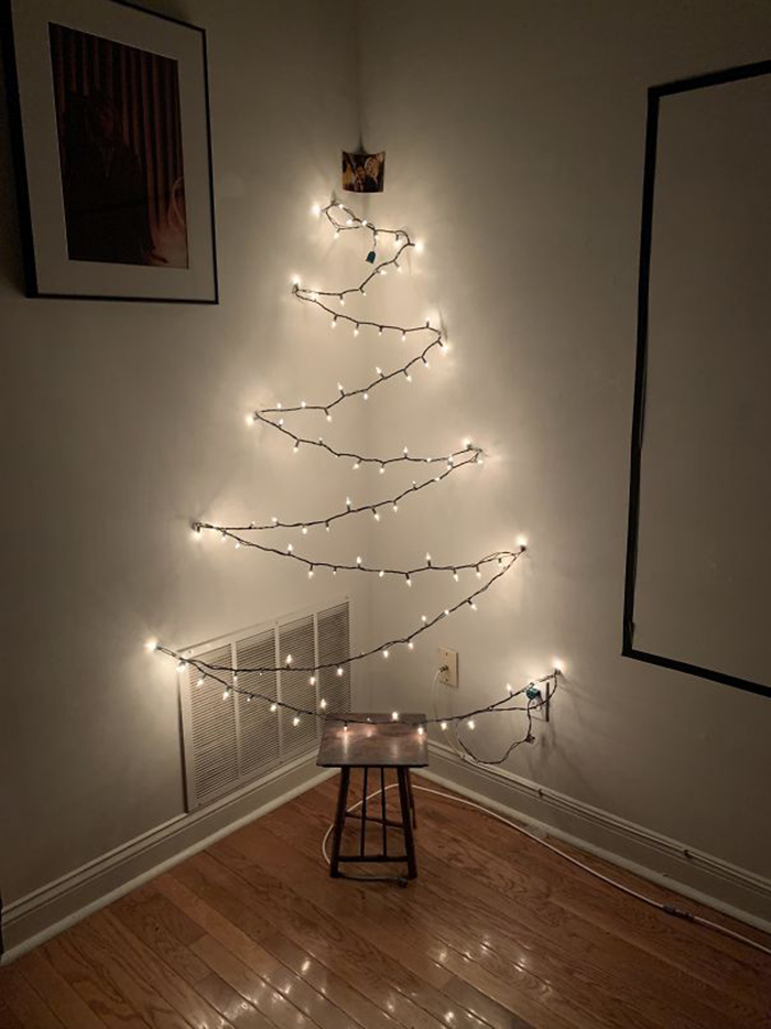 creative christmas tree ideas fairy lights