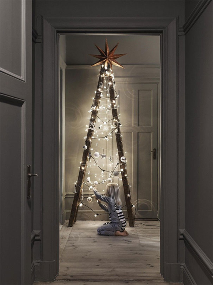 creative christmas tree ideas ladder