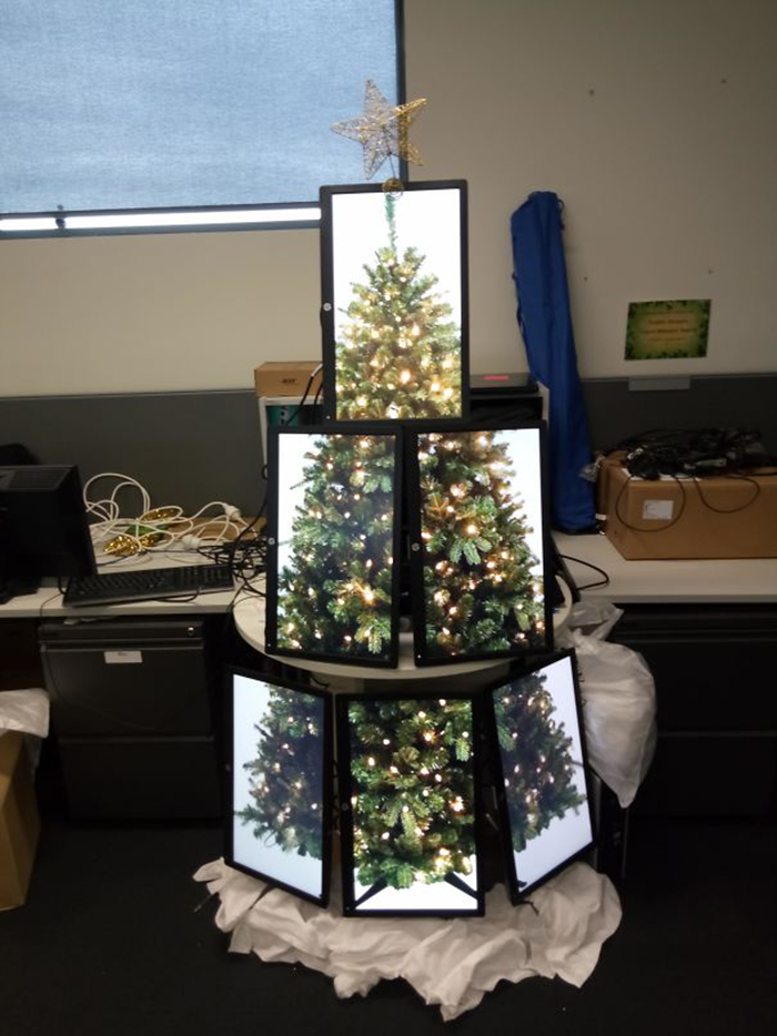 creative christmas tree ideas monitors