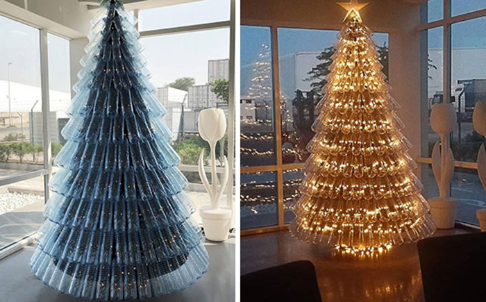 creative christmas tree ideas plastic bottles