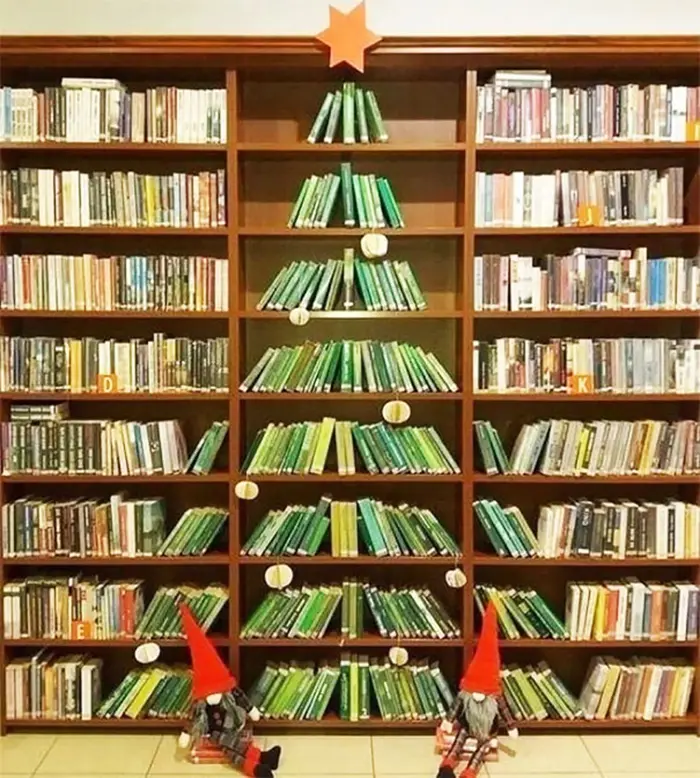 creative christmas tree ideas public library