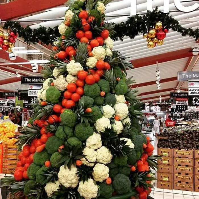 creative christmas tree ideas vegetables