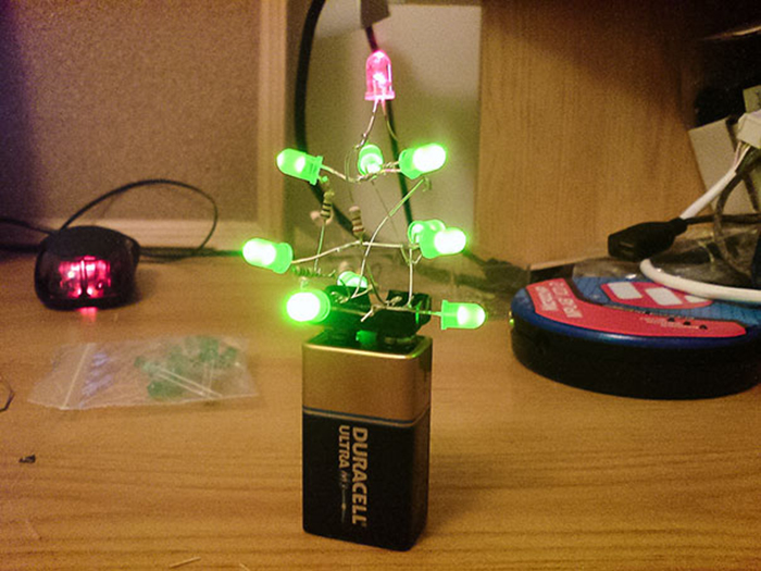 diy holiday trees duracell battery