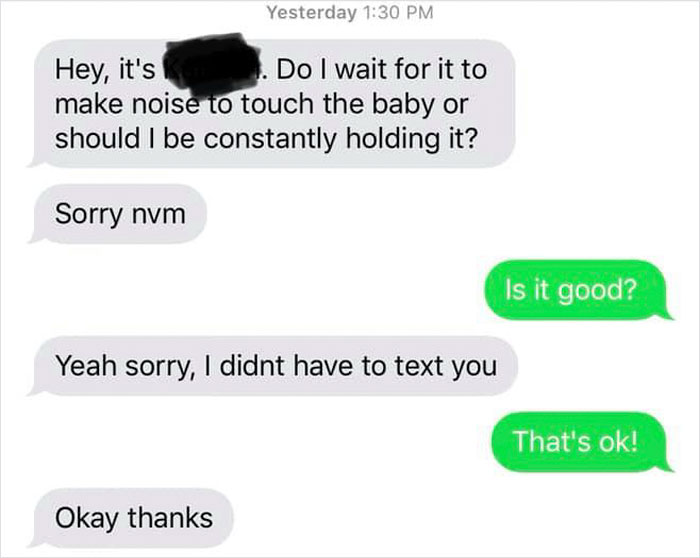fake babies class project desperate texts constantly holding