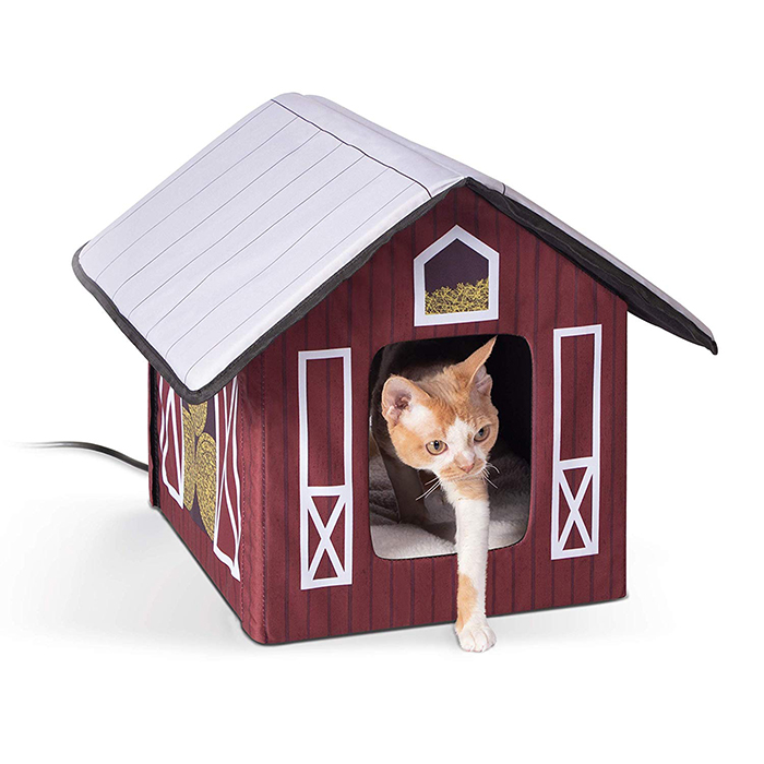 heated outdoor cat house barn design