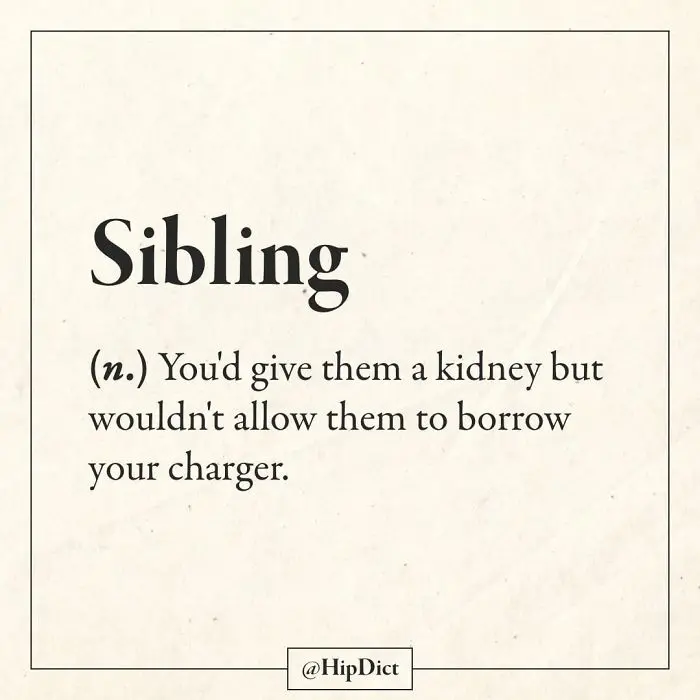 hipdict funny word meanings sibling