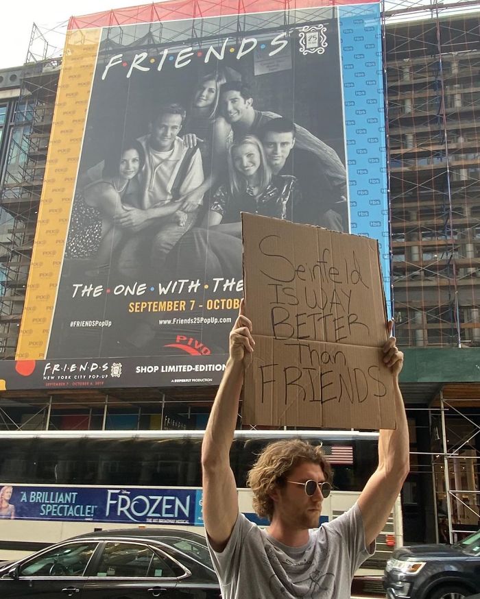 seth funny protester seinfield