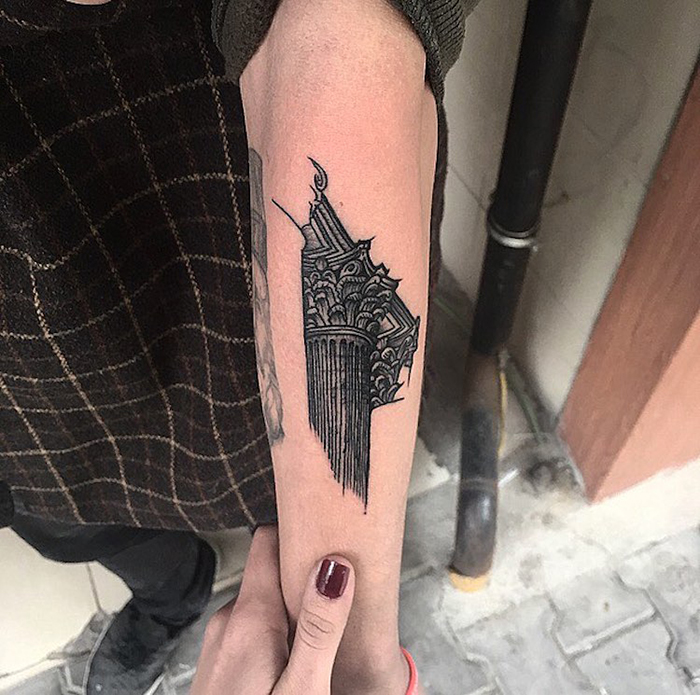 Baroque Architecture Tattoo