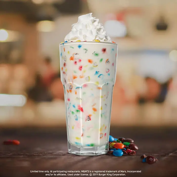 Burger King Caramel M&M's Shake