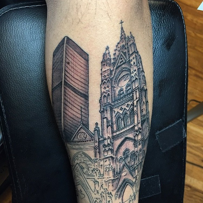 Cathedral Tattoo on Arm