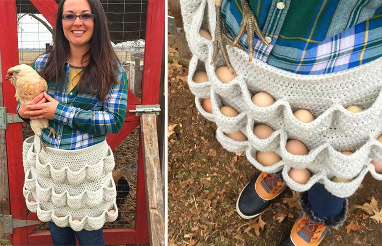 Crochet Egg apron