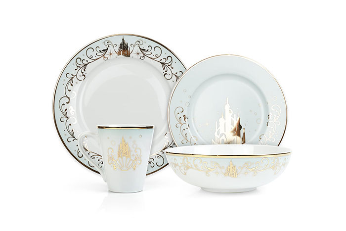 dinnerware inspired by the little mermaid