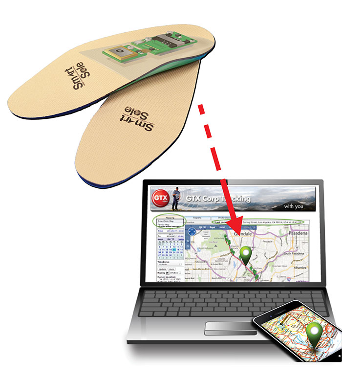 GPS Shoe insoles