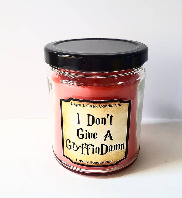 Harry Potter I Don't Give a GryffinDamn Candle