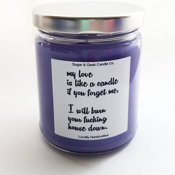 Love Quote Candle