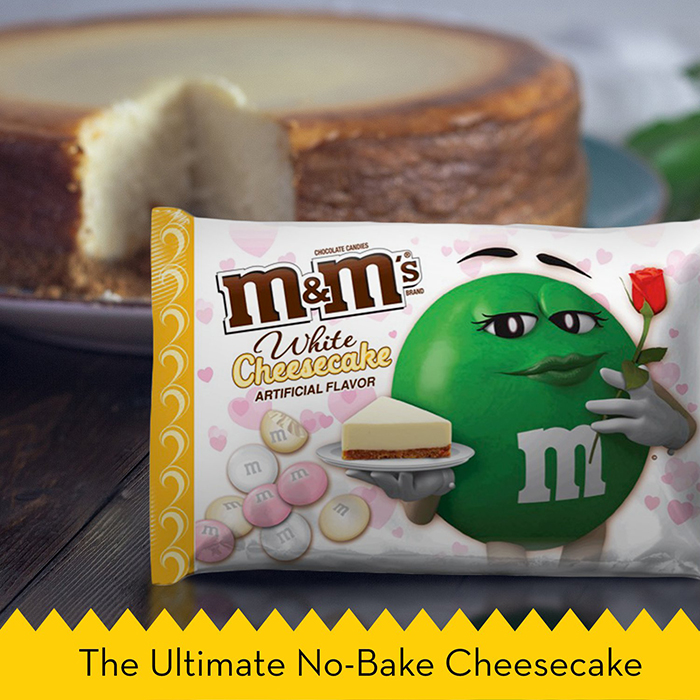 M&M's White Cheesecake Flavor Ad The Ultimate No-bake Cheesebake