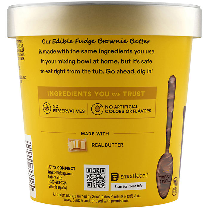 Nestlé Toll House Edible Brownie Batter product description