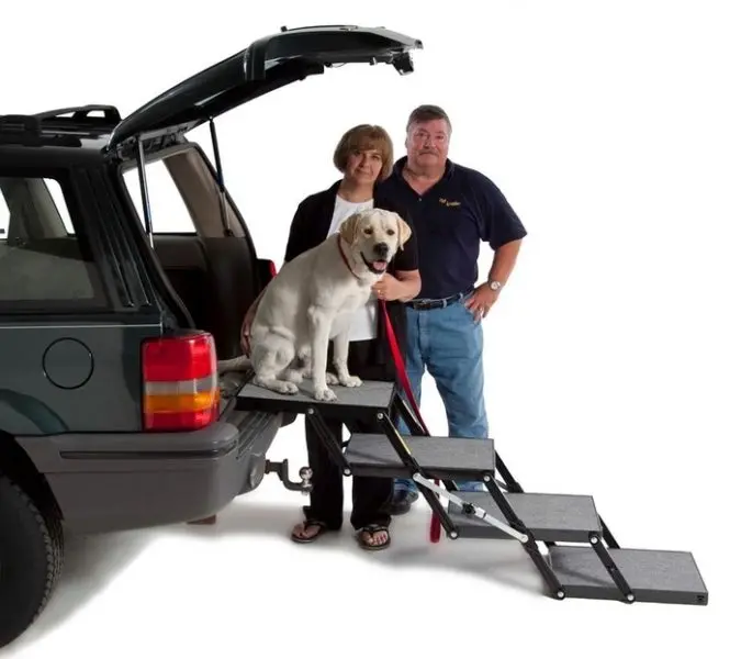 The Portable Pet Loader Stairs Are Great For Helping Small Or Elderly