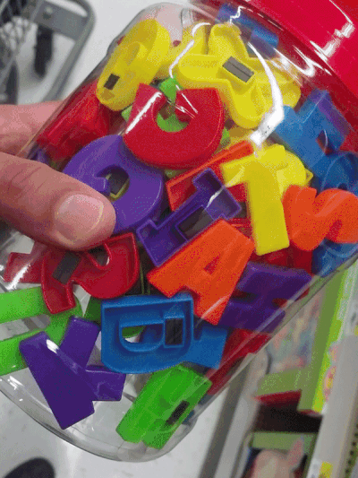Plastic Alphabet Letter Toys Deceiving Packaging