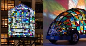 Artist Creates Colorful Stained Glass Art Inspired By Nature