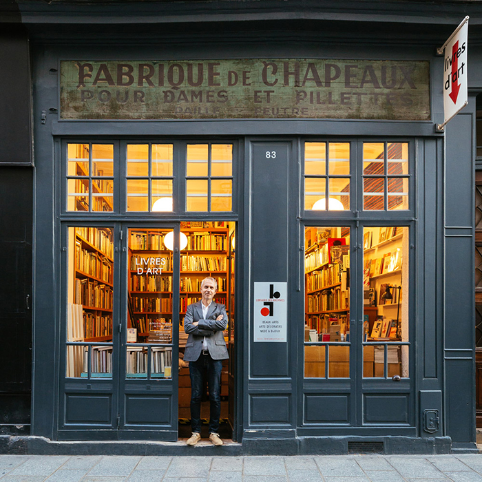 Stefan Perrier In Front of Librairie Des Archives