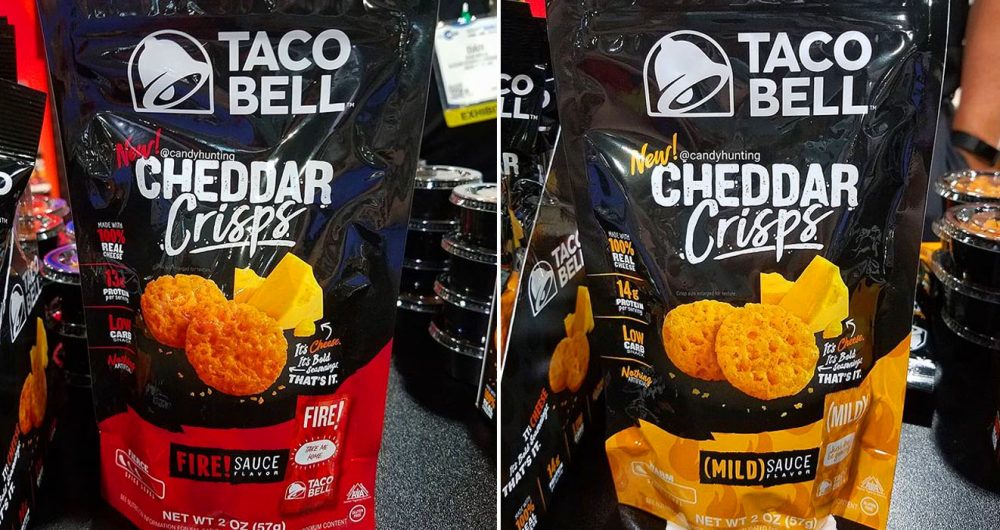 Taco Bell Cheddar crisps