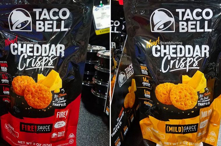 Taco Bell Cheddar crisps