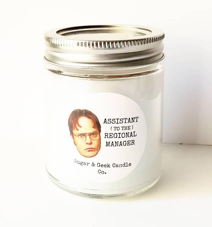 The Office Dwight Schrute Assistant to the Regional Manager Candle