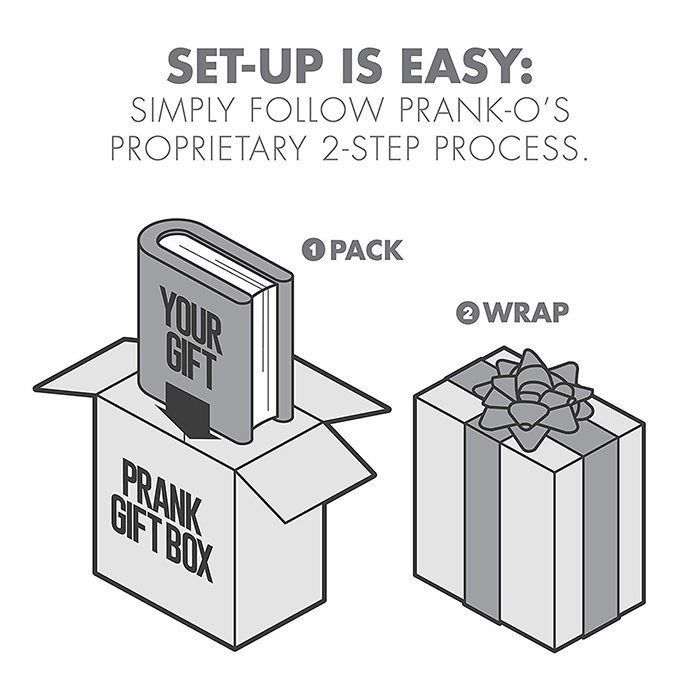 Two-step Process Using Prank Gift Box