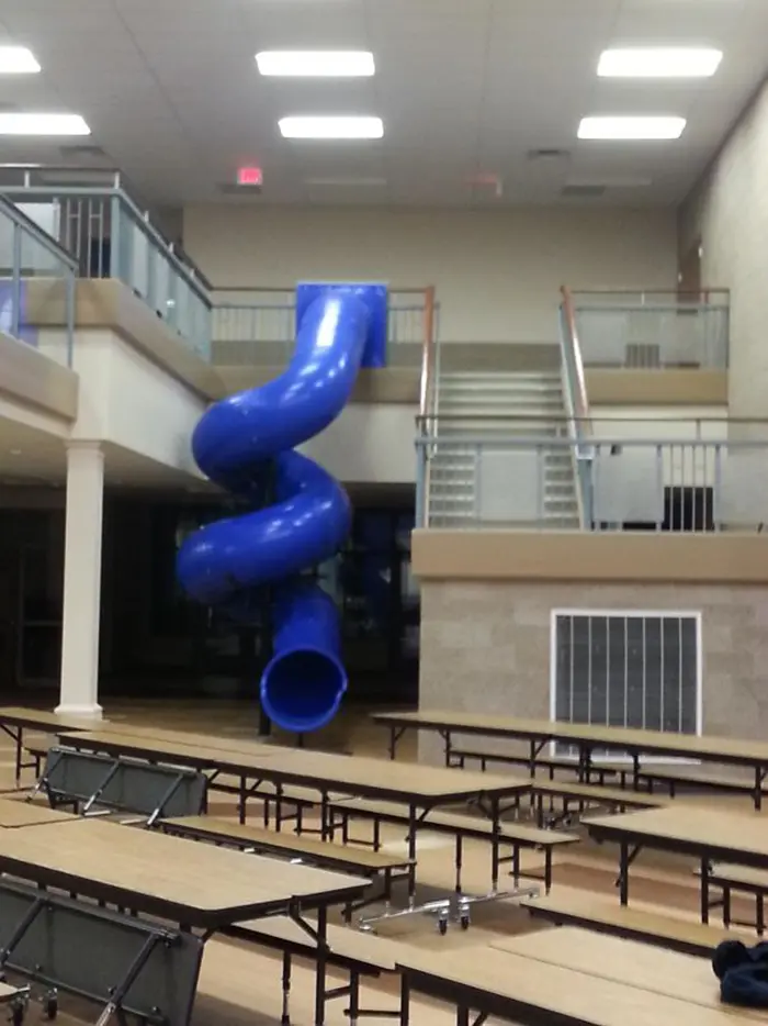 cool classroom designs twirly slide