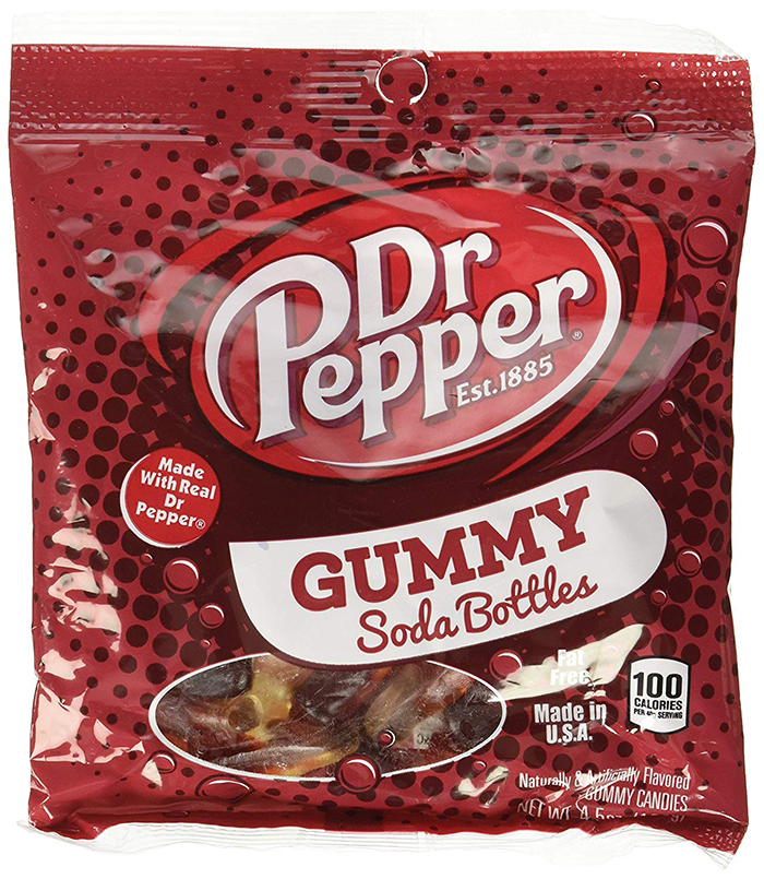 dr pepper gummy soda bottles