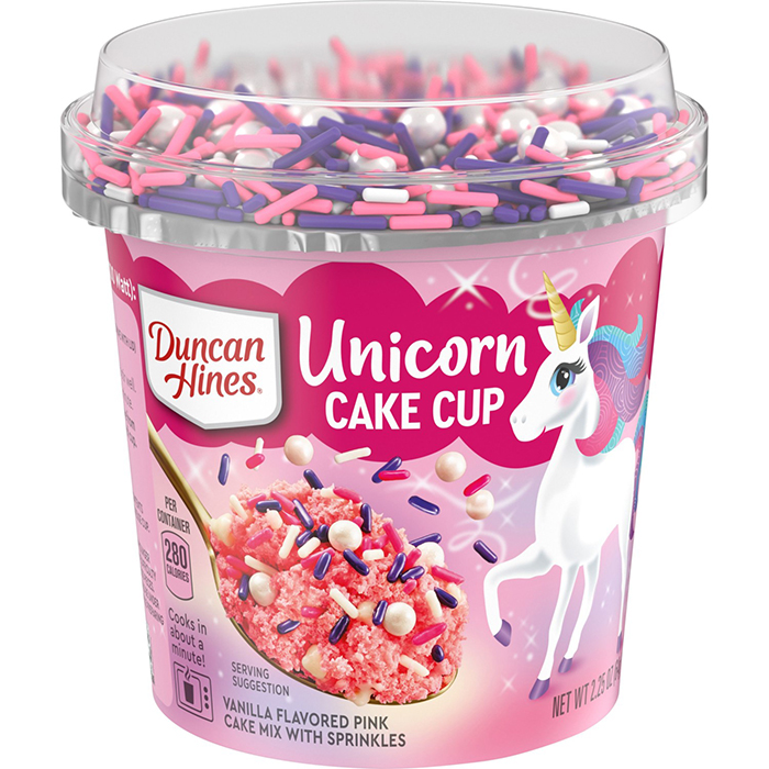 duncan hines unicorn cake cups