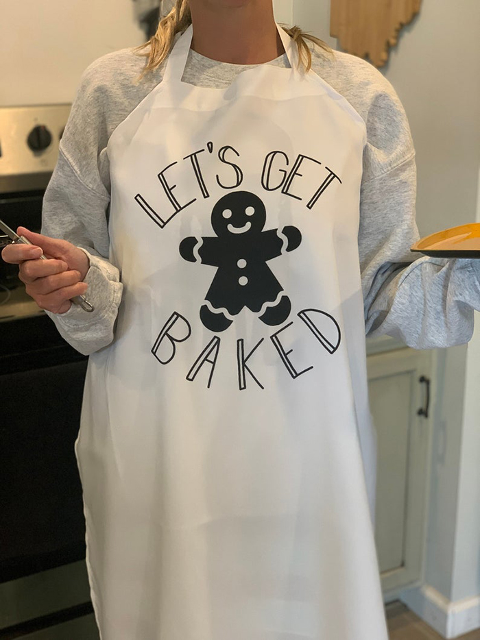 funny cooking aprons lets get baked