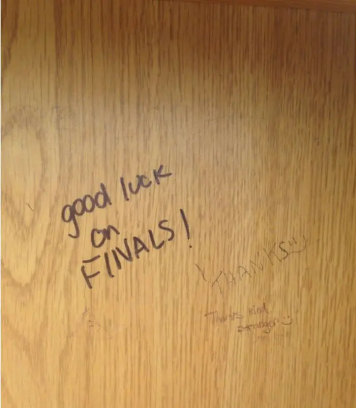 funny positive vandalism good luck