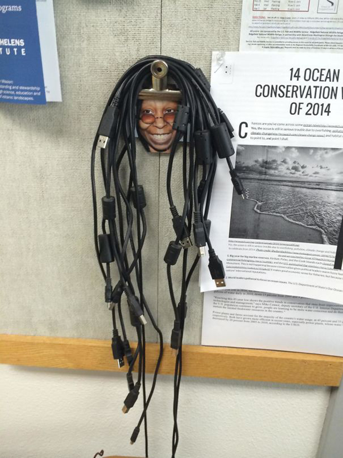 genius school ideas whoopi cord hanger