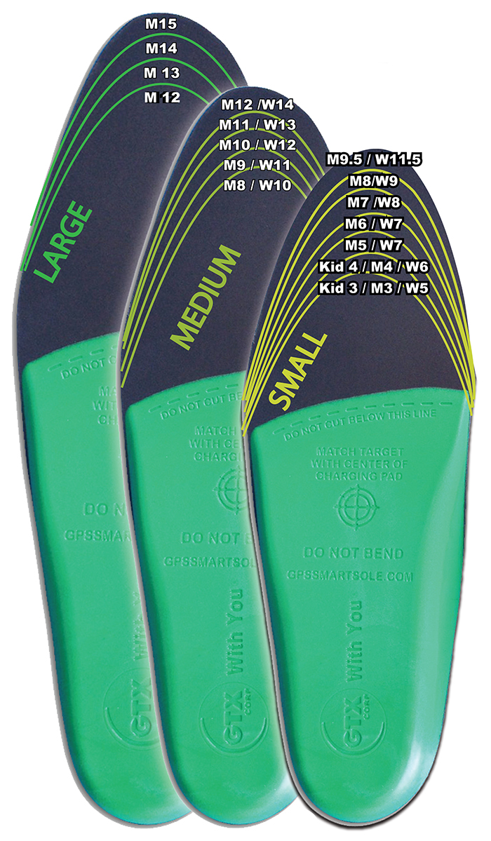 gps tracking shoe insoles