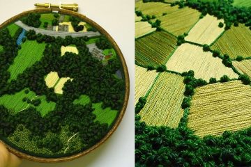 landscape embroidery