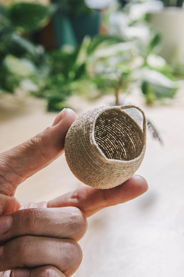 miniature woven basket