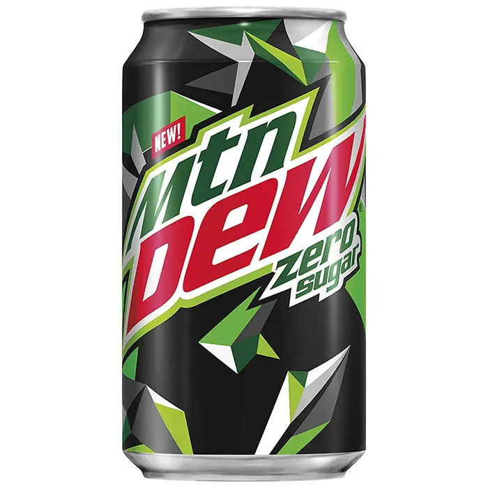 mountain dew zero sugar can