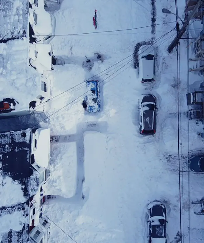 newfoundland blizzard entire city covered with snow