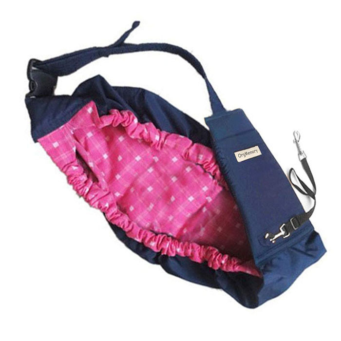 pink dog sling