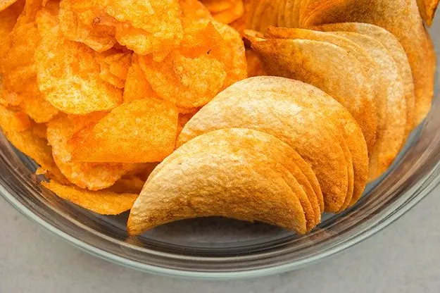 pringle chips in a bowl