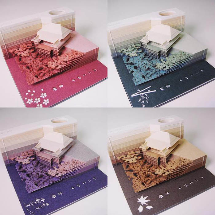 triad omoshiroi memo pad kyoto model in four colorways