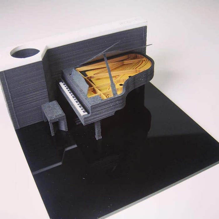 triad omoshiroi memo pad piano model