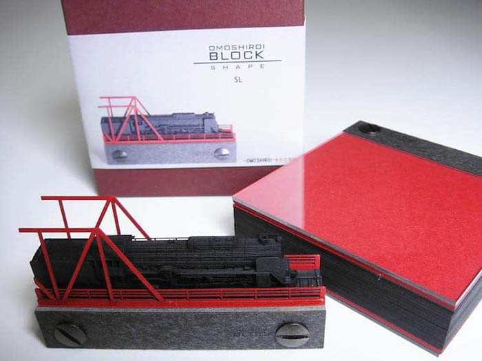 triad omoshiroi memo pad train model