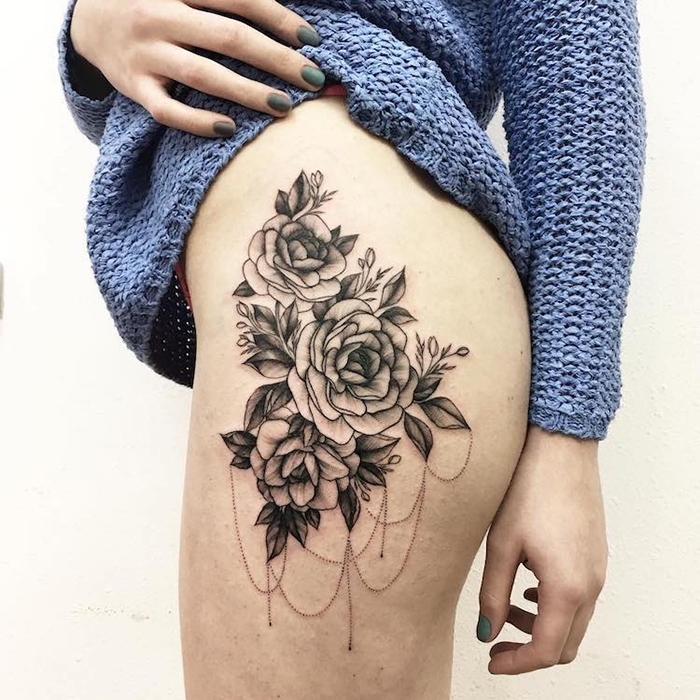 vlada shevchenko floral tattoos